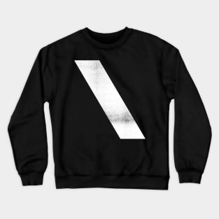 Backslash - White Crewneck Sweatshirt